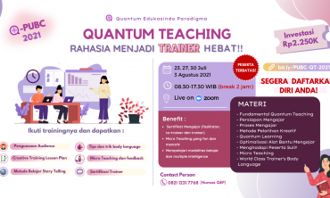 Quantum Teaching : Ketahui Rahasia Menjadi Trainer Hebat